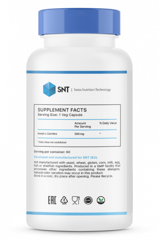 SNT Acetyl L-Carnitine, 60 капсул