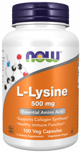 NOW L-Lysine 500 mg, 100 капсул