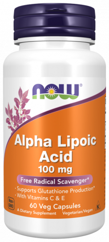 NOW Alpha Lipoic Acid 100 mg, 60 капсул