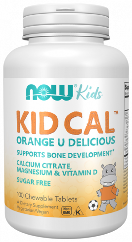 NOW Kid Cal Chewable, 100 таблеток