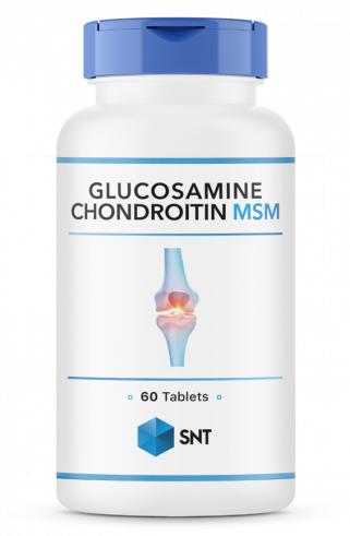 SNT Glucosamine Chondroitin MSM, Глюкозамин Хондроитин МСМ, 60 таблеток