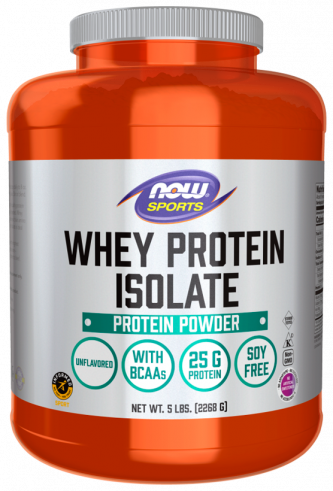 NOW Whey Protein Isolate, Изолят сывороточного протеина, 2268 грамм