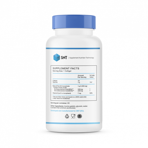 SNT Omega-3 Mega, Омега-3 Мега, 60 капсул