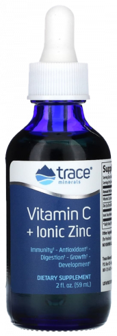 Trace Minerals Liquid Vitamin C + Ionic Zinc, 59 мл