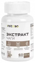 Лесово Экстракт чаги, 60 капсул