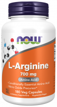 NOW L-Arginin, L-Аргинин, 180 капсул