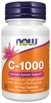 NOW Vitamin C-1000, Витамин С 1000 мг, 30 капсул